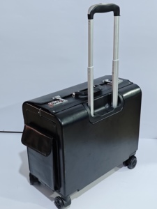 Capitán azafata maleta de vuelo abogados equipo de embarque de negocios caja de dinero PC barra de tracción de aluminio bloqueo apertura Spinner PU - Product Image 4