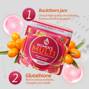 Compra uno y llévate otro gratis: Gomitas Diarias Multivitamínicas y de Hierro para Mujer, Mezcla de Bayas, <span class=keywords><strong>Glutatión</strong></span> y Colágeno para el Bienestar General - Product Image 4