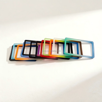 Étuis de protection antichoc en TPU à paillettes multicolores pour cartes de crédit avec blocage RFID, sans support multifonctionnel