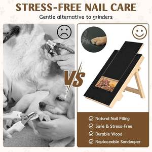 Planche à gratter pour chiens en bois, extractible, pour le soin des ongles des animaux, planche interactive d'entraînement pour le grattage des ongles des chiens avec compartiment à friandises - Product Image 3