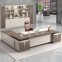 Escritorio Ejecutivo de Lujo para Oficina, Mesa de Escritorio, Jefe Ejecutivo, Muebles de Oficina, Ceo, Escritorio, Jefe de Oficina, Mesa de Escritorio, 2, 2