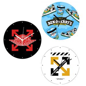 Đồng hồ treo tường bằng gỗ <span class=keywords><strong>MDF</strong></span> im lặng, họa tiết bóng rổ sáng tạo và giày thể thao - Product Image 4