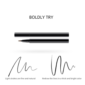 Crayon Eyeliner Liquide Noir Mat Imperméable à Pointe Fine, Végétalien, Personnalisable avec Logo, Maquillage Coloré pour les Yeux, Marque Privée - Product Image 2