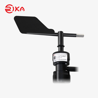 Sensor Kecepatan dan Arah Angin RIKA 4-20mA Anemometer untuk Pemantauan Cuaca Kapal Laut Pertanian Surya Industri RS485 Modbus