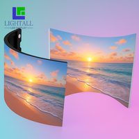 Écran LED flexible et souple pour intérieur, panneau LED incurvé P2.5, 320x160mm, écran LED couleur pleine, module de colonne cylindrique