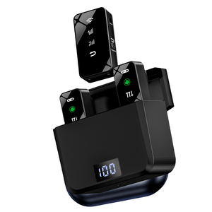 Micrófono inalámbrico Tie Close Talk Plug and Play 20 metros Recepción accesible Tipo C Solapa Audio Video para PC Notebook - Product Image 1