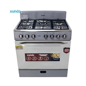 Estufa de Gas Comercial Xunda de 30 Pulgadas con Horno, 5 Quemadores, Cocina de Gas para Restaurante con Horno para <span class=keywords><strong>Pizza</strong></span> y Parrilla para Panadería - Product Image 4