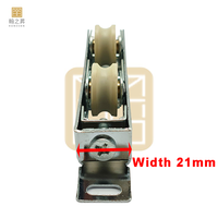 Roue de porte coulissante à rouleau coulissant robuste en acier inoxydable de 1MM 2MM 3MM 4MM d'épaisseur