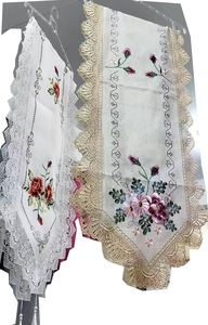 <span class=keywords><strong>Elegante</strong></span> <span class=keywords><strong>runner</strong></span> da tavola in pizzo ricamato - <span class=keywords><strong>Tovaglia</strong></span> decorativa con motivo floreale per casa/matrimonio - Product Image 4