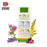 Stylo inhalateur nasal OEM aux extraits de plantes, 600 utilisations, détox pulmonaire, diffuseur d'aromathérapie au molène, infusé aux huiles essentielles