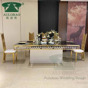 <span class=keywords><strong>Tavolo</strong></span> da cerimonia nuziale <span class=keywords><strong>in</strong></span> cristallo trasparente rettangolo <span class=keywords><strong>sala</strong></span> banchetti reception dell'hotel - Product Image 1