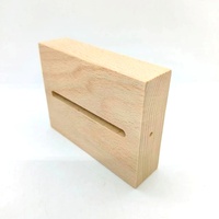 Support de téléphone portable en bois de hêtre avec base en bois - Artisanat en bois durable Décoration d'intérieur Couleur et taille personnalisées Thème amour