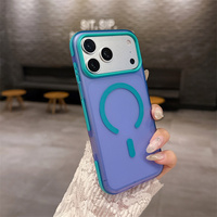Coque de téléphone magnétique mate officielle et mignonne pour iPhone 18 Pro, 17, 15, 16, 17 Pro Max, 17 Pro – Housse de protection antichoc colorée pour l'été