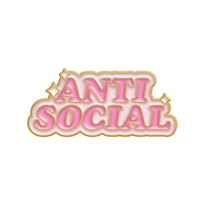 Pins de esmalte electrochapado con diseño de personajes de TV y películas, letreros divertidos, edición limitada, anti-social, para aliviar el estrés, motivadores - Product Image 2