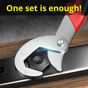 Ensemble d'outils de <span class=keywords><strong>clé</strong></span> <span class=keywords><strong>à</strong></span> molette multifonctionnelle réglable pour la maison avec <span class=keywords><strong>clé</strong></span> <span class=keywords><strong>à</strong></span> tuyau et <span class=keywords><strong>clé</strong></span> <span class=keywords><strong>à</strong></span> molette Fabriqué en Chine - Product Image 5