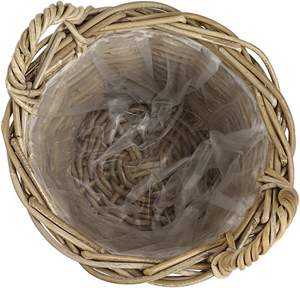 <span class=keywords><strong>Cesto</strong></span> di fioriera da giardino in <span class=keywords><strong>vimini</strong></span> in <span class=keywords><strong>vimini</strong></span> naturale con manico per <span class=keywords><strong>fiori</strong></span> - Product Image 2