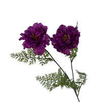 Bouquet de fleurs artificielles en soie violette, lavande, rose, hortensia, orchidée, iris, décoration pour événements de mariage