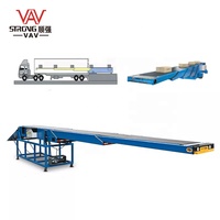 Container Loading and Unloading Telescopic Machine China Telescopic Belt Conveyor Truck-Mounted Telescopic Belt Conveyor