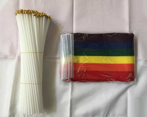 Bandierina Arcobaleno Gay e Lesbico Pride 10x15cm (4x6 pollici) Ecologica Stampata Digitalmente <span class=keywords><strong>su</strong></span> Bastoncino di Plastica - Product Image 6