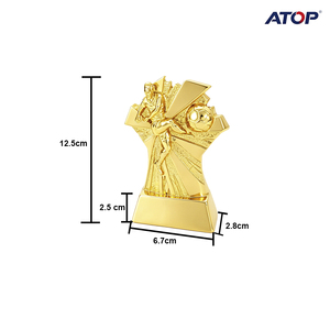 Trophées en résine JINZUN Sports, prix du meilleur buteur, trophées en résine or, argent, bronze pour la première place de la ligue de football - Product Image 6