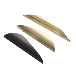 Poignées de commode en alliage de zinc, boutons de tiroir en laiton, poignées de cuisine noires, poignées de porte d'armoire, poignées de meubles - Product Image 1