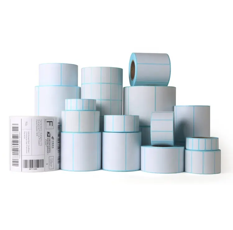 60um Witte Pp Bevroren Lijm Kleefstof Thermisch Etiket Materiaal Jumbo Rolls Adhesie Papier Film Voedselverpakking Etiket