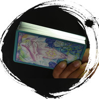Tarot Oracle con Borde Holográfico Personalizado, con Caja y Guía