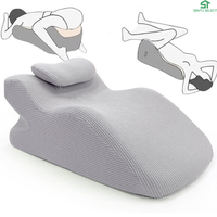 Oreiller Ergonomique Premium Moderne en Mousse à Mémoire de Forme Écologique et Portable, Personnalisable, pour Couples, Soutien Corporel et Soins Sexuels, Idéal pour la Lecture