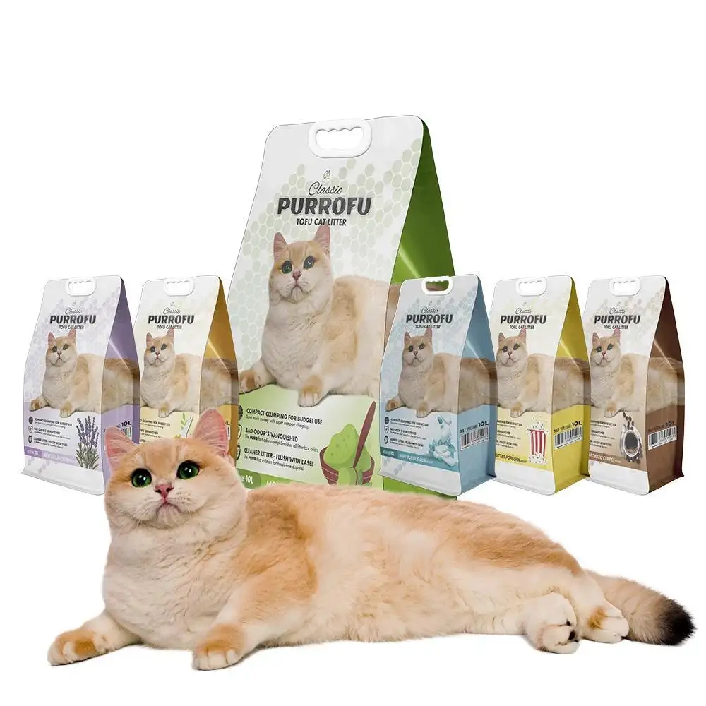 2024 New Product Super Absorbent Premium Grade Natural Material Eco-friendly Factory Price Flushable TOFU Cat Litter