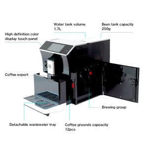 เครื่องชงกาแฟเอสเพรสโซ่อัตโนมัติ BTB-203 พร้อมหน้าจอสัมผัสอัจฉริยะสำหรับชงเครื่องดื่ม 16 ชนิด สำหรับใช้งานเชิงพาณิชย์ - Product Image 4