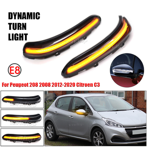 Feux de clignotants dynamiques LED pour rétroviseurs, 2 pièces, pour Peugeot 208 2008-2020 et Citroën <span class=keywords><strong>C3</strong></span> 2016-2021 - Product Image 1