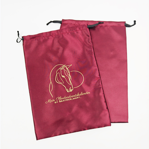 Sac à poussière en coton et soie satinée avec cordon de serrage, logo personnalisé, neuf, pour chaussures, emballage de luxe, anti-poussière, pochette cadeau, impression sérigraphique - Product Image 6