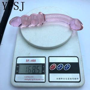 Borosilikatglas Dildo Penis Prostata- & SPOT-Massagegerät für Frauen Umweltfreundliches Rosa Sexspielzeug - Product Image 6