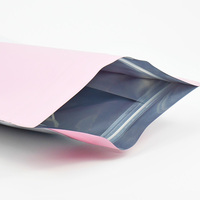 Sachet d'emballage plastique personnalisé à fond plat avec huit soudures latérales, refermable à fermeture éclair, pochette autoportante pour snacks et aliments secs