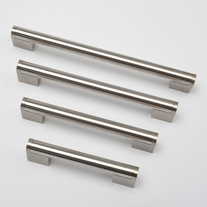 Mới hiện đại vuông thép không gỉ Vòng tủ xử lý cho nhà bếp chải Nickel ngăn kéo kéo - Product Image 4