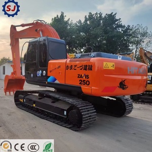 รถขุดตีนตะขาบฮิตาชิ ZX250 ขนาด 25 ตัน พร้อมบุ้งกี๋ไฮดรอลิก อุปกรณ์ก่อสร้างมือสอง - Product Image 1