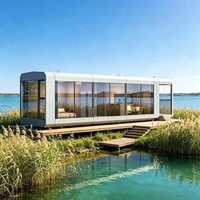 Maison conteneur préfabriquée Royalstar F40 en structure acier, design moderne et luxueux, 40 pieds, pour complexe balnéaire, bureau, ou maison capsule