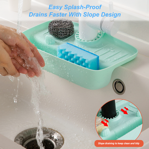Hiện đại Splash Guard bồn rửa vòi nước cống giá siêu thấm nhanh khô Mat treo tường đa chức năng nhỏ giọt Catcher nhà bếp Rag - Product Image 2