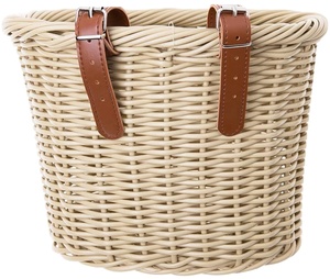 Cesta <span class=keywords><strong>de</strong></span> <span class=keywords><strong>Bicicleta</strong></span> para Niños y Adultos, Tejida a Mano, <span class=keywords><strong>de</strong></span> <span class=keywords><strong>Mimbre</strong></span>, Extraíble, Retro, <span class=keywords><strong>de</strong></span> Plástico y <span class=keywords><strong>Mimbre</strong></span>, para Almacenamiento - Product Image 4