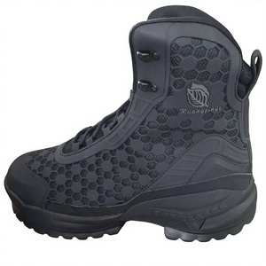 AS33 5AA Black High Top Tactical <b>Boots</b> Honeycomb Breathable <b>Mesh</b> Combat <b>Boots</b> Non‑Slip Rugged Outsole Lightweight Outdoor Hiking - Product Image 1
