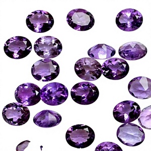 FAIJAN GEMS Natural Quartz Amethyst Faceted <b>Crystal</b> <b>Ball</b> Crafts Loose Gemstone Beads Third Party Certified From Rajasthan - Product Image 1