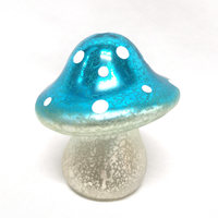 Bougeoir en verre champignon lanternes lampe Noël verre ornement décor couleur changeante led champignon lumière
