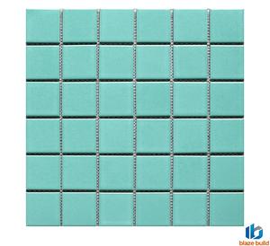 Mosaico <span class=keywords><strong>de</strong></span> Porcelana Azul Brillante Tiffany <span class=keywords><strong>de</strong></span> 306x306mm, el Mejor del Mercado, para <span class=keywords><strong>Piscinas</strong></span> Infantiles, Resorts y Áreas <span class=keywords><strong>de</strong></span> Descanso - Product Image 1