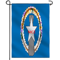 Drapeau de jardin personnalisé imprimé Saipan en polyester, bannière suspendue pour ornement de porche de cabane et aménagement d'exposition culturelle régionale