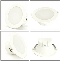 Plafonnier intelligent moderne RGBCW 2000LM Tuya Wifi pour Alexa Google, contrôle par application, plafonnier LED à intensité variable pour la maison