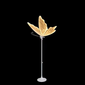 Oro bianco farfalla decorazioni di nozze luce appesa grandi farfalle illuminate illuminazione a led - Product Image 4