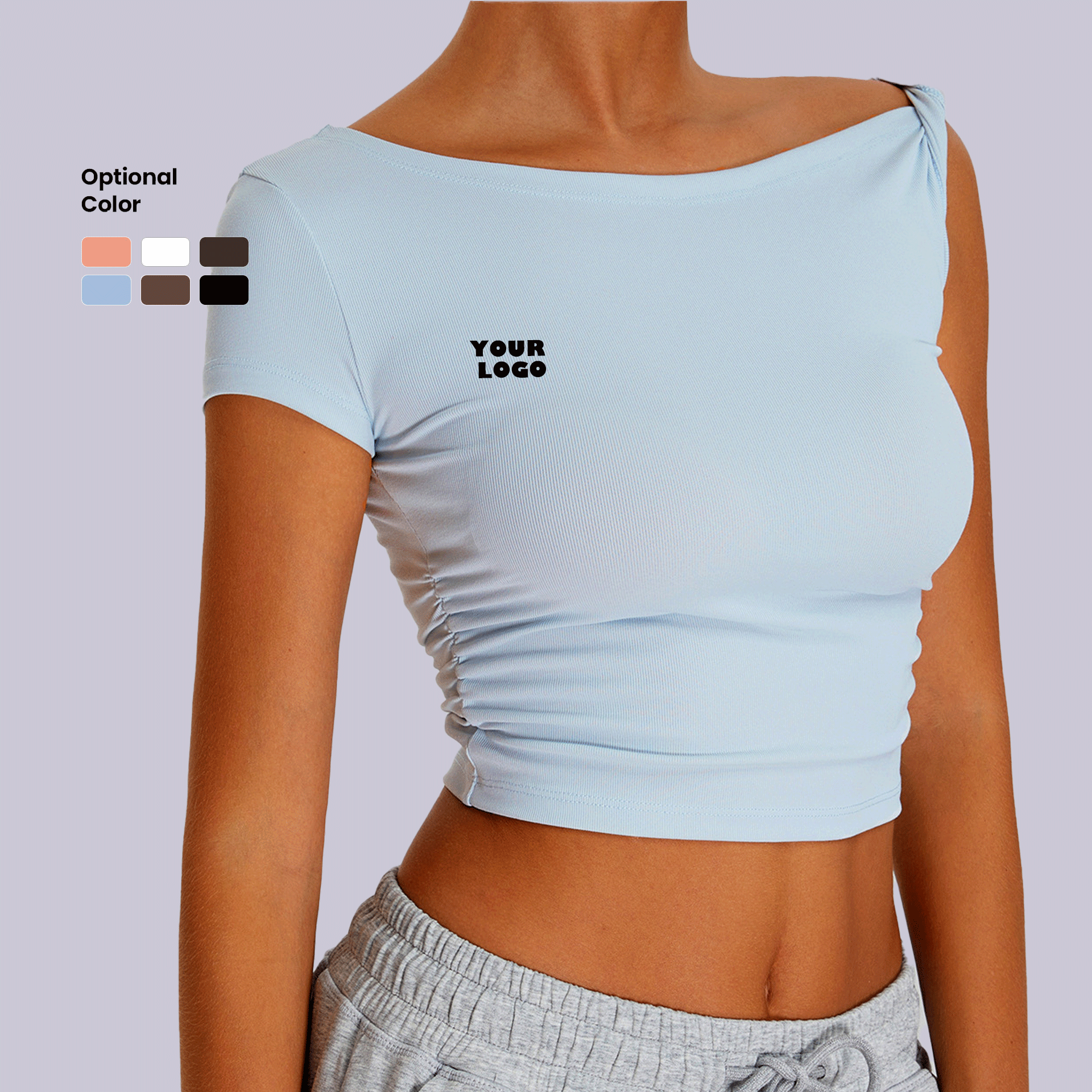 Short-sleeved Round-neck Outdoor Casual Quick-drying T-shirt, Fitness and Sports Yoga Wear Top for Women