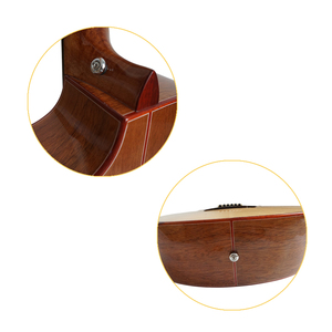 Wholesale Price Gloss Aiersi Brand Cutaway All Solid Mahogany Body Steel <b>String</b> Acoustic Guitar - Product Image 5