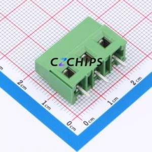 282845-3 Screw Terminal Block Through hole Component (THT),P=7.62mm Connector 7.62mm Green Through Hole 1 - Product Image 2