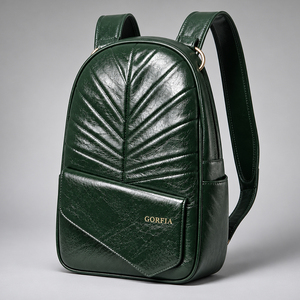 Mochila de Cuero PU Personalizada para Mujer, Mochila de Hombro Informal Acolchada para Mujer, Mochila de Moda con Múltiples Bolsillos, OEM ODM - Product Image 4